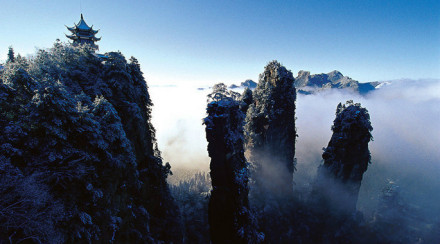 张家界石英砂岩峰林峡谷地貌