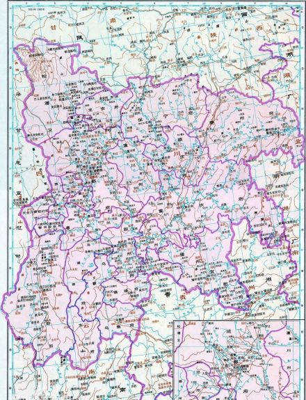 明朝四川行政区划地图